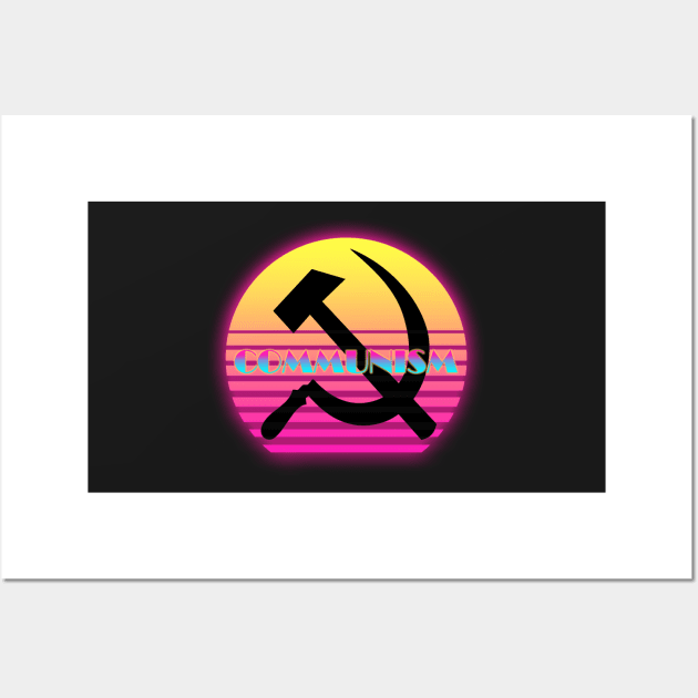 Communism Vaporwave (Broadway)| Karl Marx| Vladimir Lenin| Communism| Wall Art by RevolutionToday